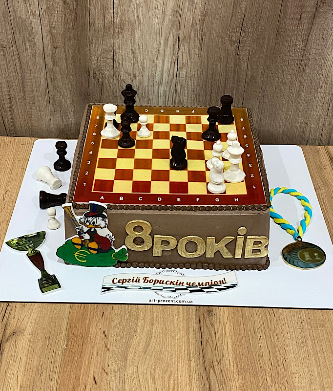 Торт шахи на 8 років