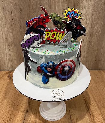 торти на замовлення Торт Супергерої на 4 роки